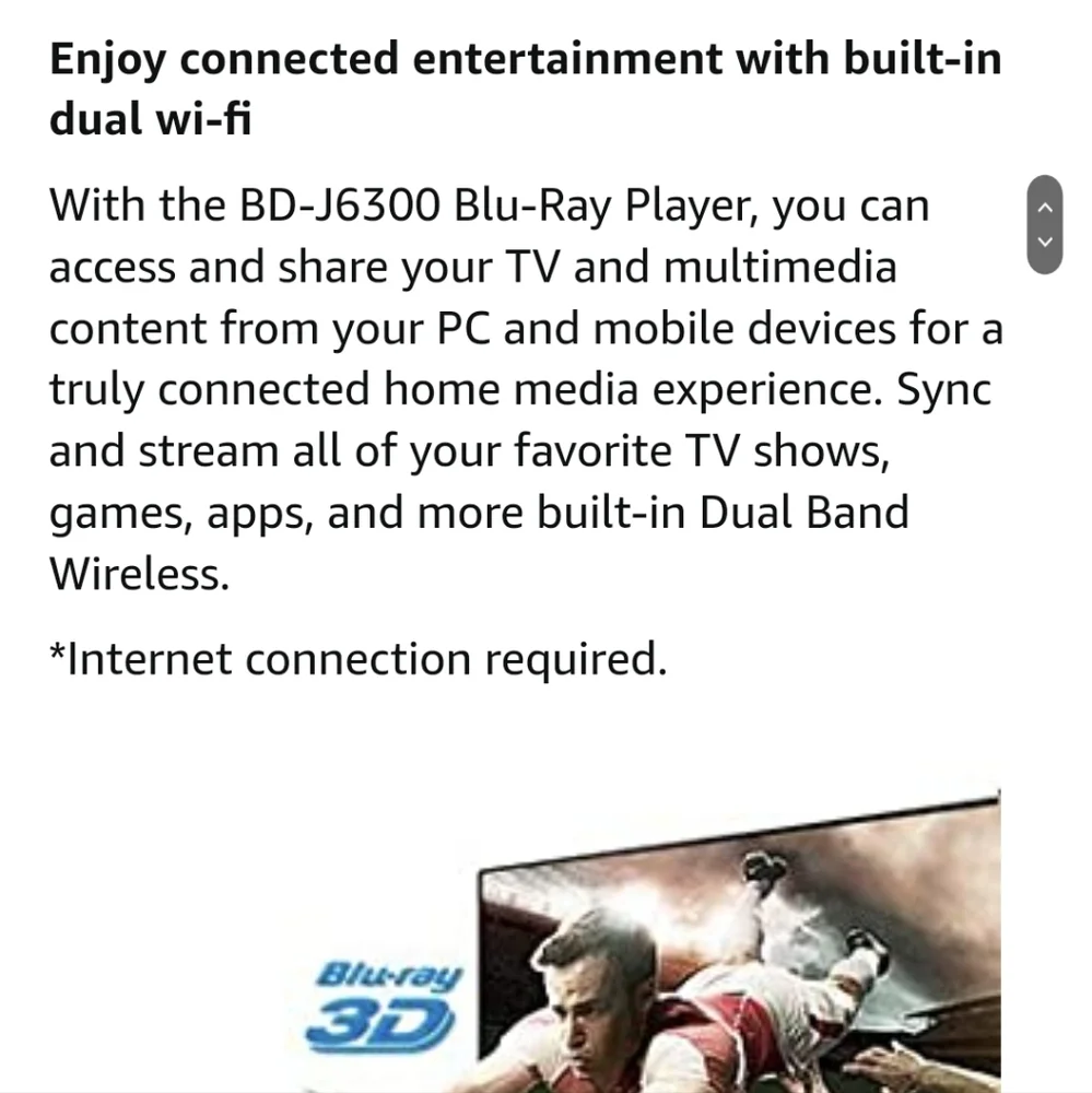 Samsumg Blu Ray BD JM6300 gently used, like new with HDMI cord. C1 - Picture 11 of 12